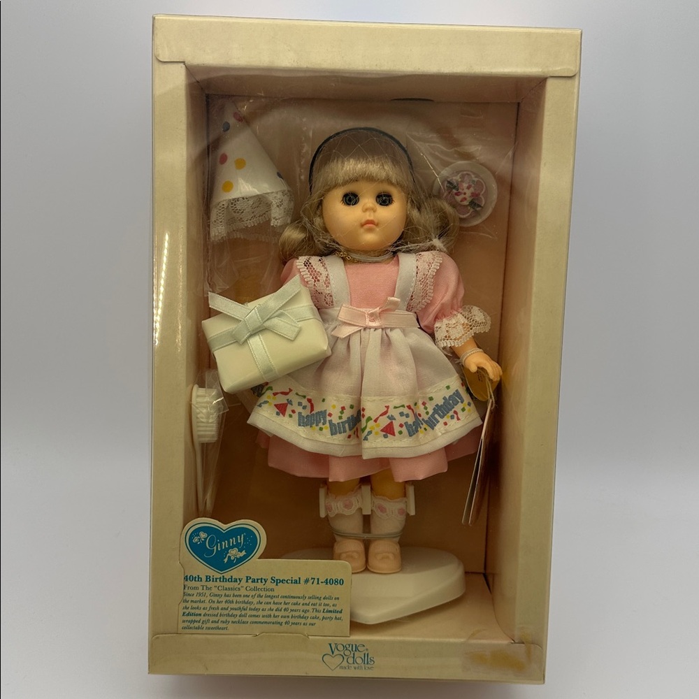Ginny Doll 1988 - 40th Birthday Party Special #71-4080 - In Original Box